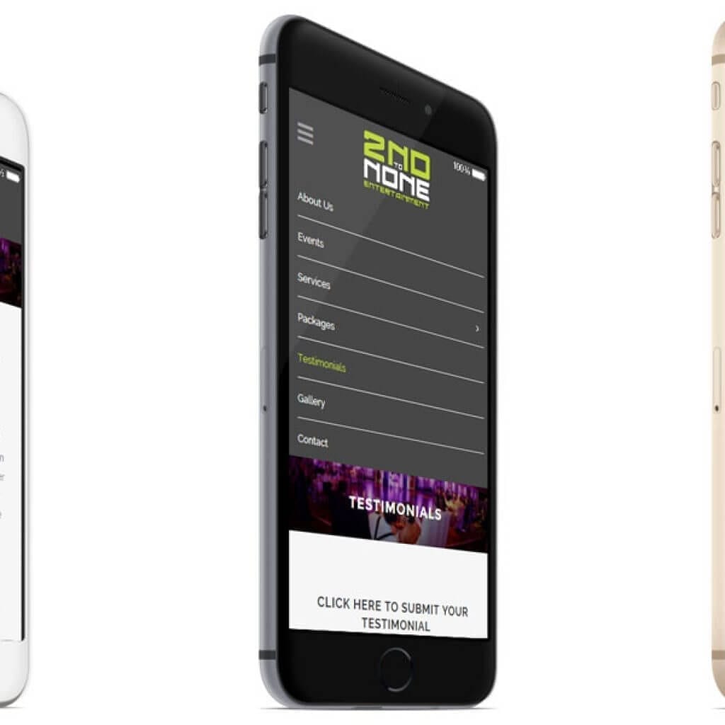 2nd to None Entertainment Responsive Web Site