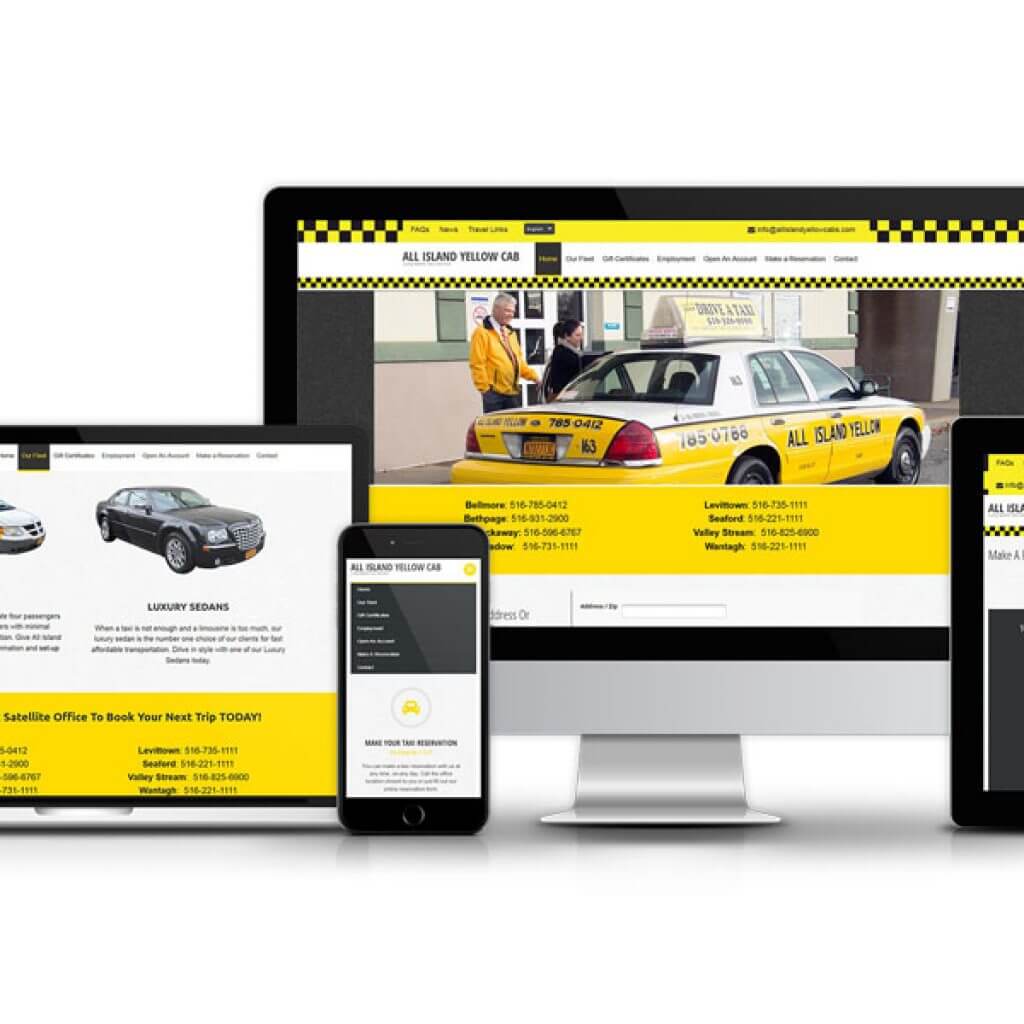 Website Redesign - All Island Yellow Cab