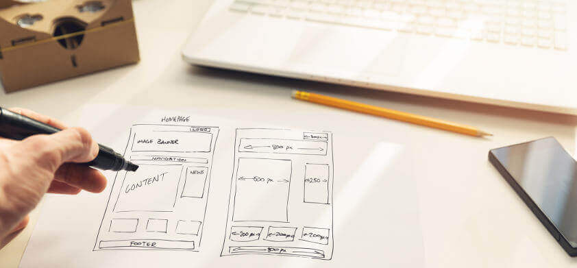 design a website mapping process