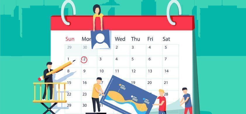 social media content calendar