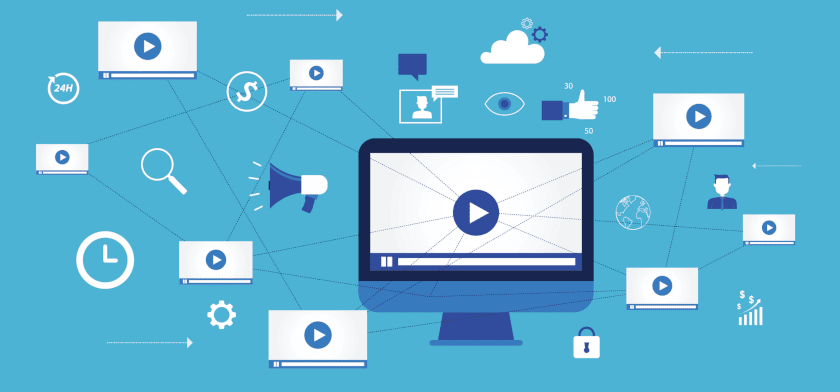 Social Media with different social channels
