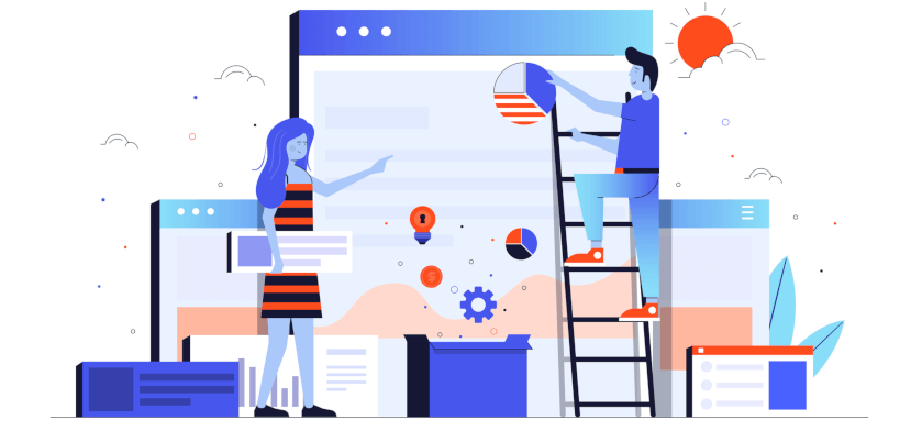 Landing page design
