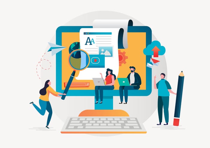 A graphic that shows the future of blogging.