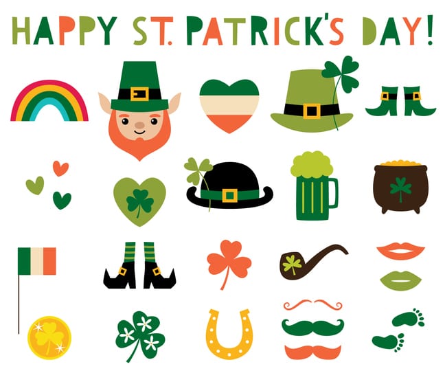 Graphic options for St. Patrick's day ads