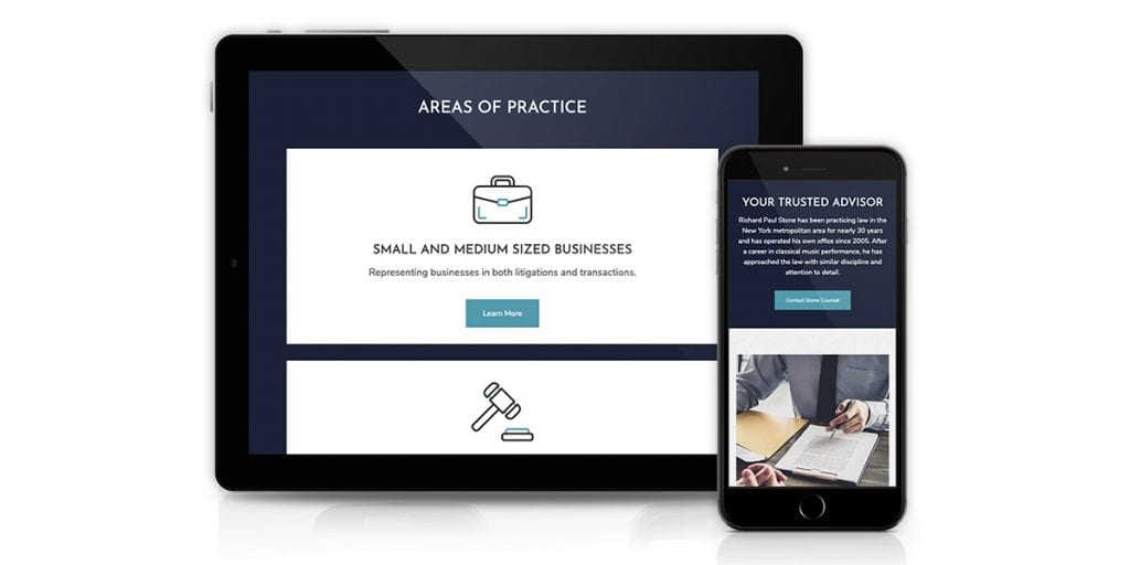 Stone Counsel - Responsive Mockup