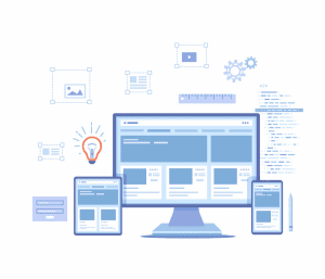 blueprint of a custom web design