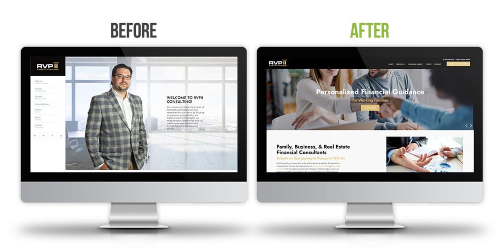 RVPII Consulting responsive mockup