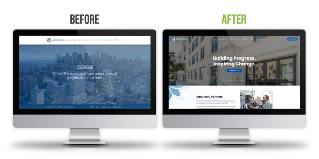 BFC Partners responsive mockup