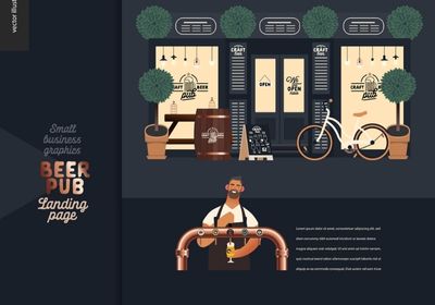 pub graphic landing page
