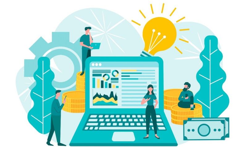 vector image of marketing 