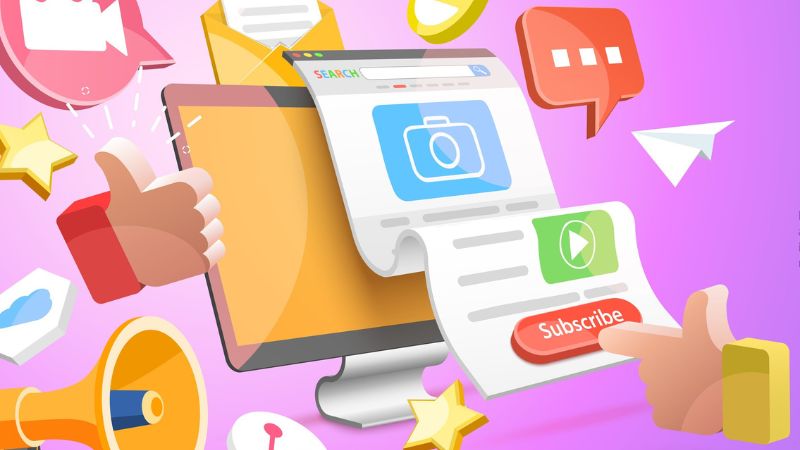 vector image of cta buttons and icons