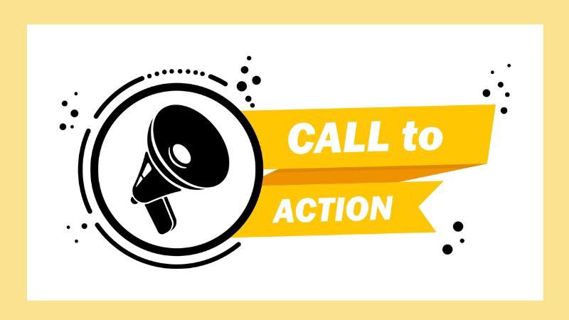image of a megaphone with "call to action" written next to it 